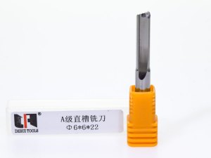 Zweischneider gerade - 6x6x22 mm