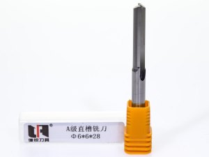 Zweischneider gerade - 6x6x28 mm