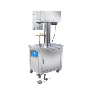 Maschine zum Verschlie&szlig;en von Aluminiumdosen und Metallkappen