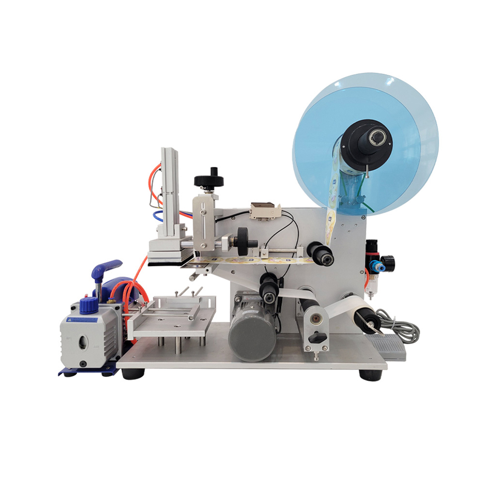 Etikettiermaschine Etikettierer Halbautomatisch flache Flaschen – Bild 2